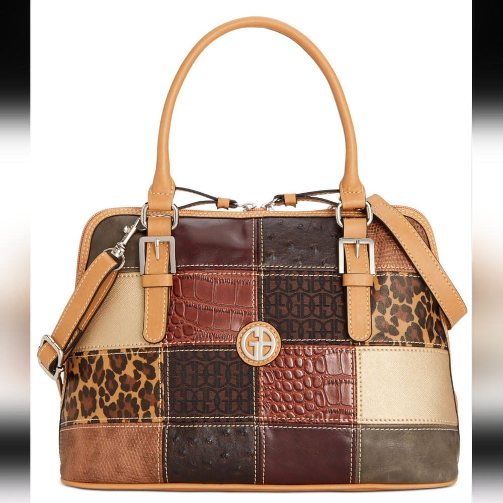 NWT Giani Bernini Patchwork Dome Shoulder Bag,  multicoloured